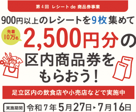 足立区レシートキャンペーン2025